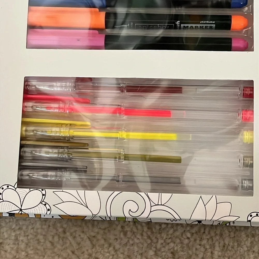 Brand New Mindful Color & Gift All-Occasion Cards Stationary Calligraphy Markers